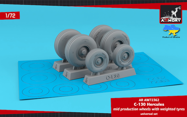 Lockheed C130 Hercules Wheel set - mid type AR AW72362