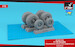 Lockheed C130 Hercules Wheel set - mid type AR AW72362