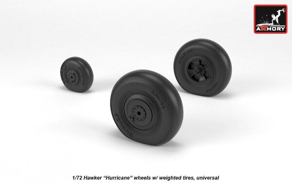 Hawker Hurricane wheels with weighted tires and checkerboard pattern AR AW72416