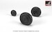 Hawker Hurricane wheels with weighted tires and checkerboard pattern AR AW72416