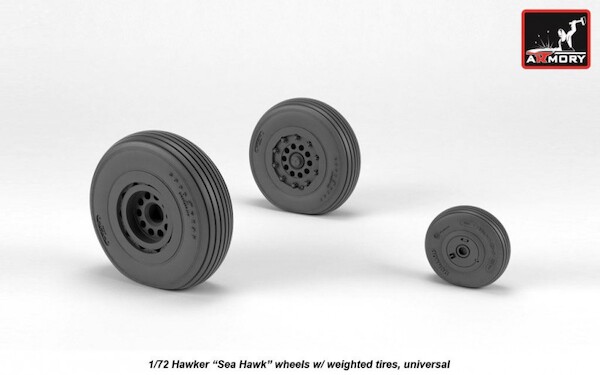 Hawker Sea Hawk  wheels with weighted tires  AR AW72417