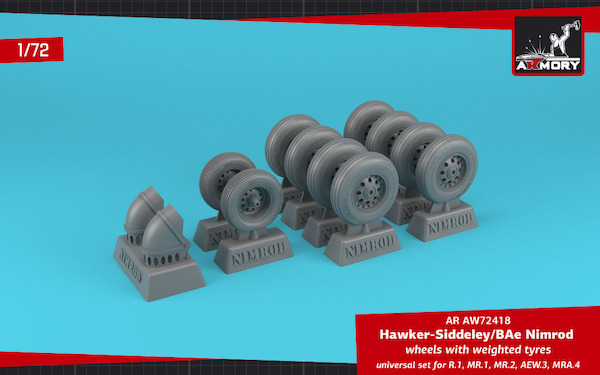 BAe Nimrod wheels with weighted tires AR AW72418