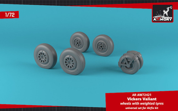 Vickers Valiant B1 wheels with weighted tires  AR AW72421