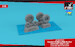 HS/BAe Harrier late (GR7, GR9, AV8B) wheels with weighted tires AR AW72424