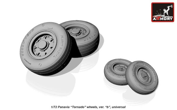 Panavia Tornado Wheel set with tyres type B (Goodyear)  AR AW72501b