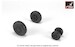 Saab JAS39D/E/F Gripen  -  wheel set -weighted- AR AW72504