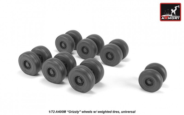 A400M Grizzly  -  wheel set -weighted-  AR AW72506