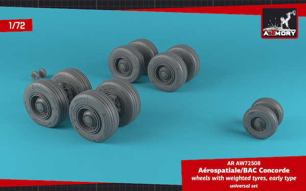 AS / BAC Concorde - wheel set -weighted- early AR AW72508