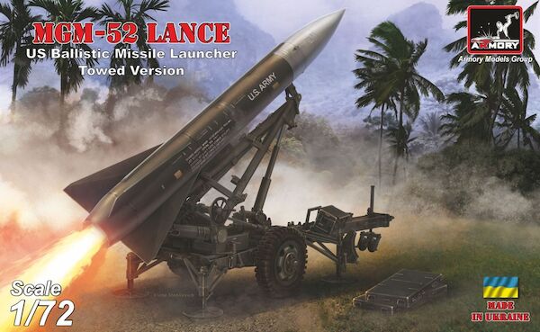 MGM-52 Lance, US ballistic SSM on towed launcher. Also used by the Dutch forces from 1973 to 1992  AR M72432