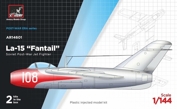 Lavochkin La15 Fantail ,Soviet Post-War Jet Fighter (2 kits included) AR143601