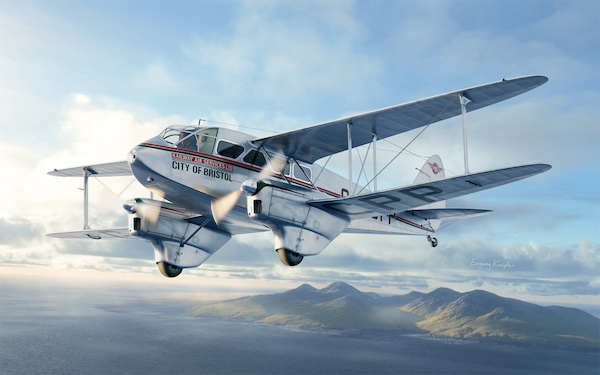 DH.89A Dragon Rapide British Interwar Passenger Airplane (Expected june 2024)  AR48005