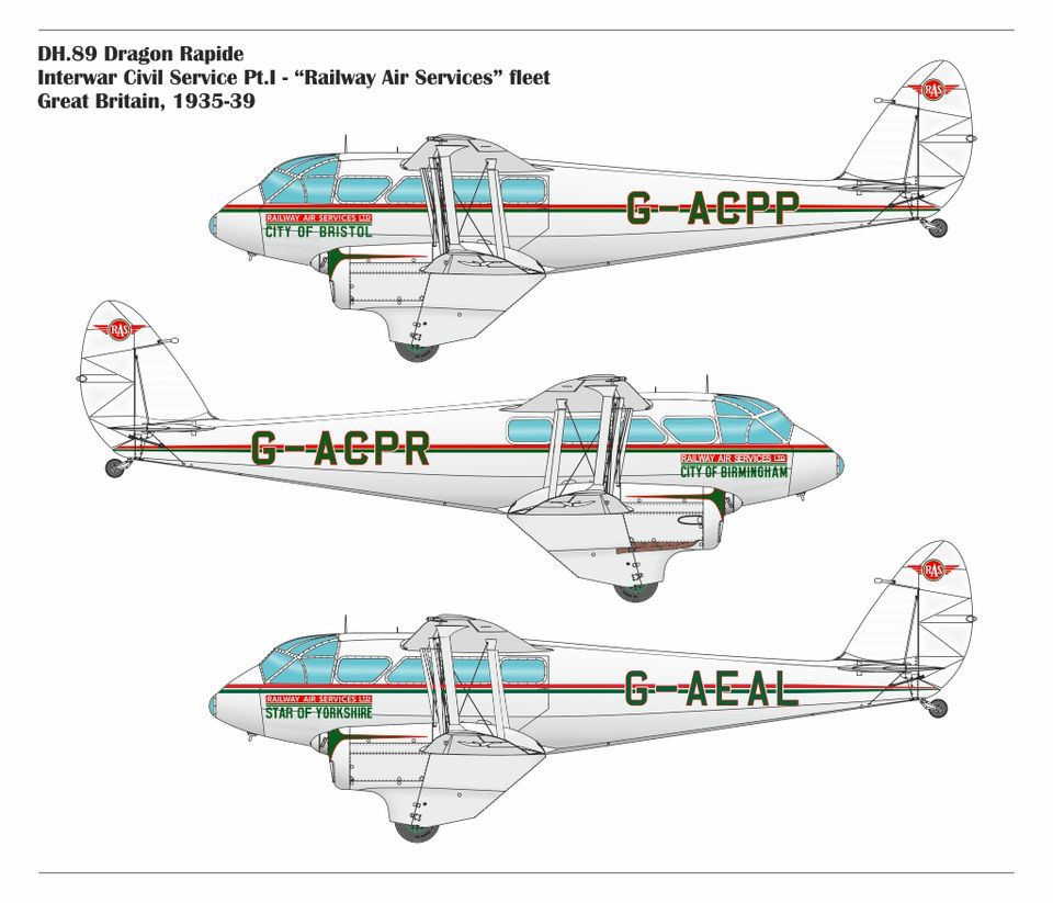 Armory AR48005 DH.89A Dragon Rapide Interwar Civil Service Part1