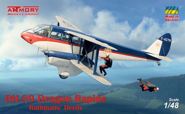 DH.89A Dragon Rapide Short-Haul Airliner - "Rothmans' devils"  AR48014