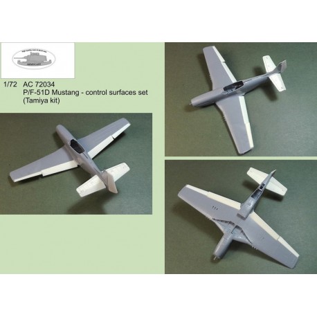 P51D/F51D Mustang Control Surfaces (Tamiya)  AC72034