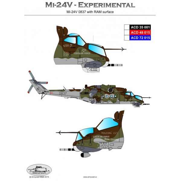 Mil Mi24V Hind in Czech experimental Camouflage  ACD48015