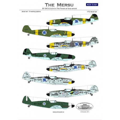 The Mersu, Messerschmitt BF109G-2 and G-6 in Finnish service ACD48021