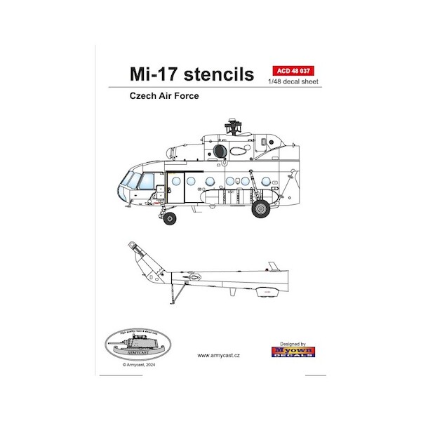 Mil Mi-17 Stencil (Czech and Slovak) ACD48037