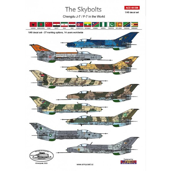 F7 Skybolt, Chengdu J7/F7 in the world  ACD48038