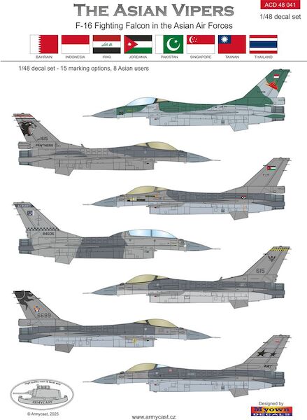 The Asian Vipers, F16 Fighting Falcon in the Asian Air Forces  ACD72049