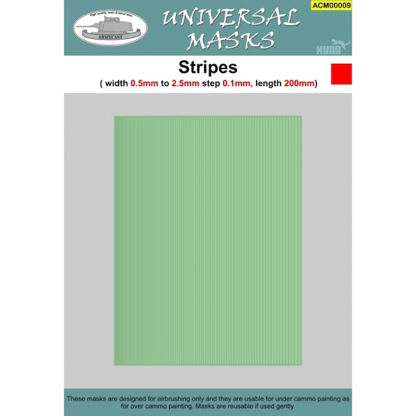 Stripes 0,5mm to 2,5mm ACM00009