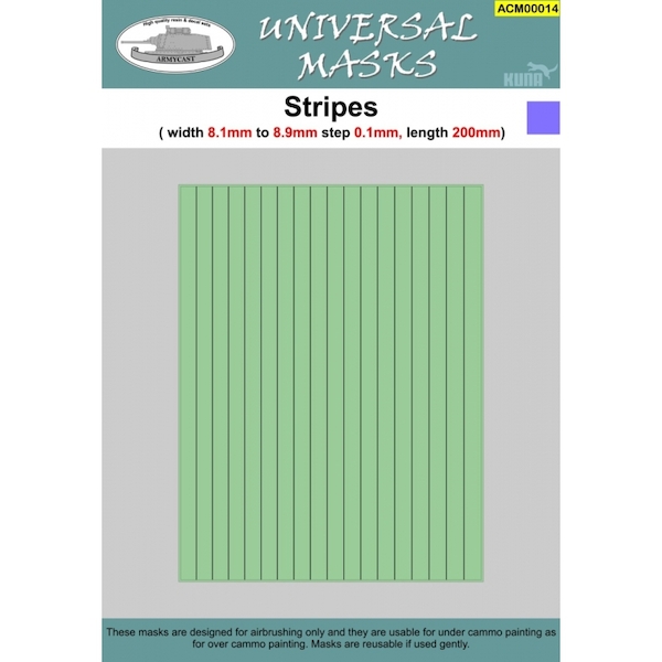 Stripes 8,1mm to 8,9mm  ACM00014