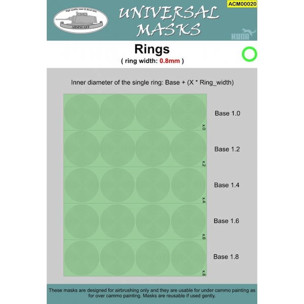 Rings (Ring width 0,8mm)  ACM00020