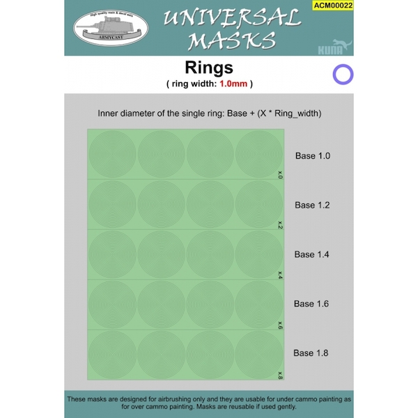 Rings (Ring width 1.0mm)  ACM00022