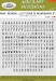 RAF serial letters and Numbers 8"(4,233mm) masks ACM49009