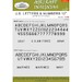 US Letters and numbers 12"(6,35mm) Masks ACM49022