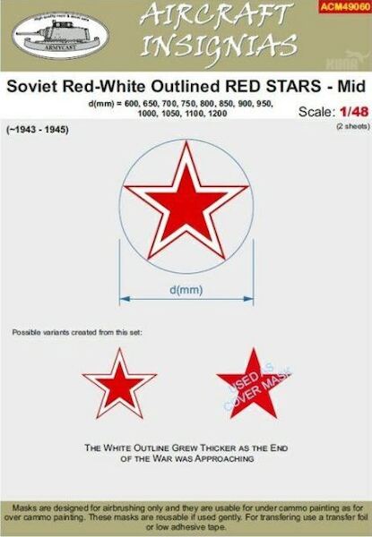 Soviet Red-White outlined Red Stars - Mid 1943-1945 ACM49060
