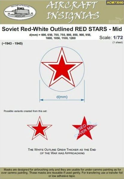 Soviet Red-White outlined Red Stars - Mid 1943-1945 ACM73060
