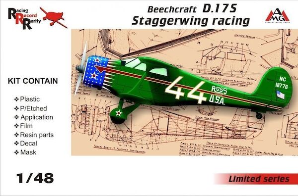 Beechcraft D17S Staggerwing Racing  AMG48503