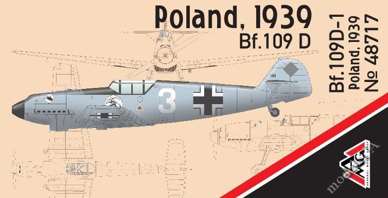Arsenal Model Group AMG48717 Messerschmitt BF109D-1 (Poland 1939)