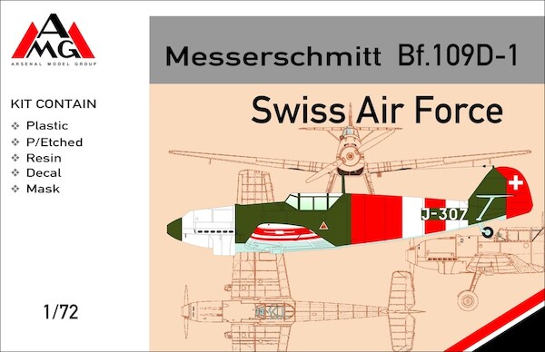 Messerschmitt BF109D-1 (Swiss Air Force)  AMG72411