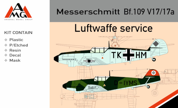Messerschmitt BF109V-17/V-17a (Luftwaffe Service, trial machine for carrier based BF109T) AMG72415