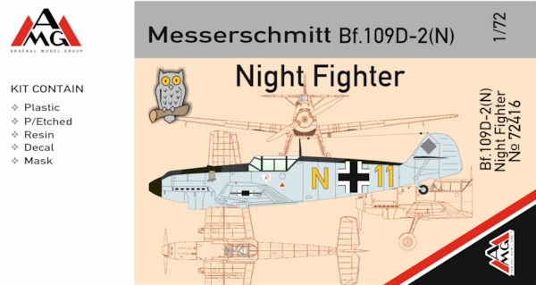 Messerschmitt Bf109D-2 Night Fighter AMG72416