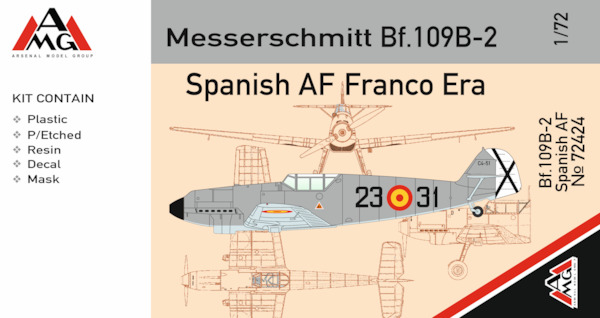 Messerschmitt Bf109B-2 (Spanish Air Force, Franco era) AMG72424