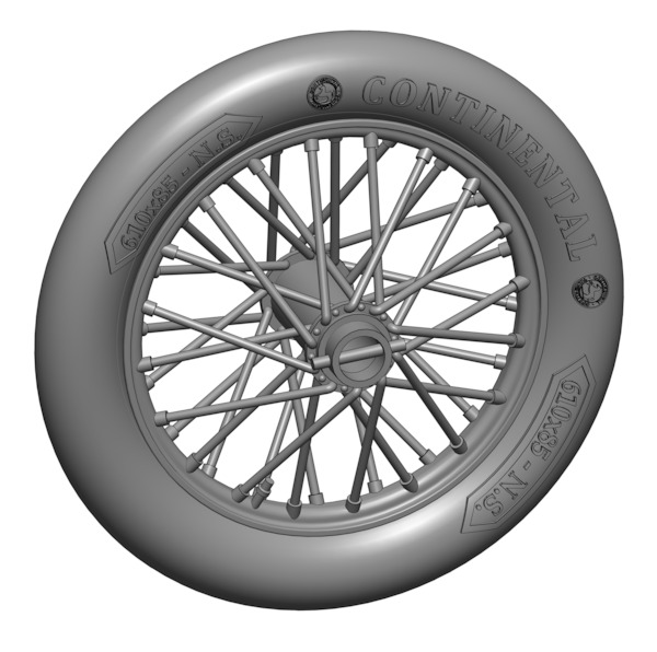 German 610x85 spoked wheels (1 pair) 200-A32007