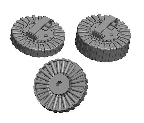 Lewis MKIII Machine guns Magazines of 2 different types (5x each) 200-A32013