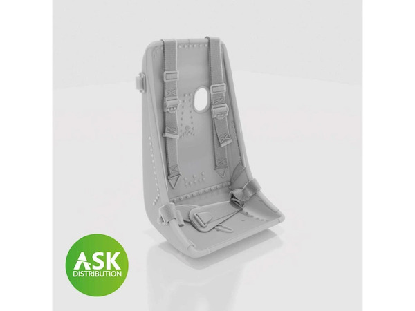 Messerschmitt P10111 Seat (Me163 type) With Seatbelts (Das Werk)  200-A32026