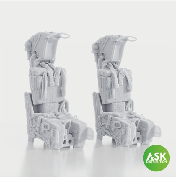 F14A/B Tomcat -  Late  - GRU7a Ejection seats with seatbelts (2x) For Trumpeter  200-A32033