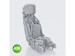 Martin Baker MB9B Mk3 ejection seat with seatbelts for Jaguar GR1/1a (Airfix) 200-A48058