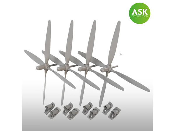Propeller and exhausts for B29 Superfortress (Revell/Monogram)  200-A48069