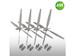 Propeller and exhausts for B29 Superfortress (Revell/Monogram) 200-A48069