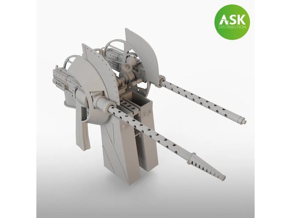 Top dorsal turret and gun set for B25 Mitchell (Hong Kong models  200-A48079