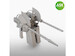 Top dorsal turret and gun set for B25 Mitchell (Hong Kong models 200-A48097