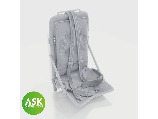 P51D Mustang seat with Seatbelts ((Eduard)  200-A48086