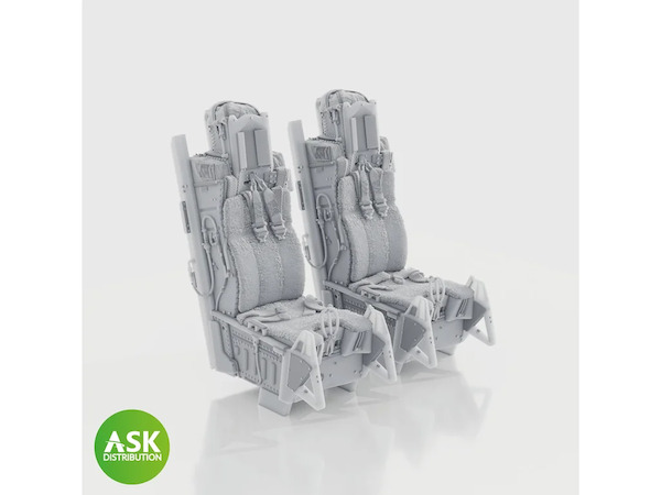 ACE II Ejection seat with Seat belts (F16I SUFA Great wall Hobby (2 seats included)  200-A48095