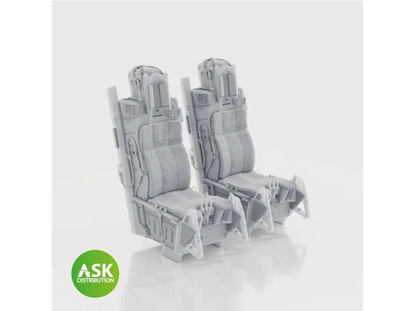 ACE II Ejection seat without Seat belts (F16I SUFA Great wall Hobby (2 seats included)  200-A48096