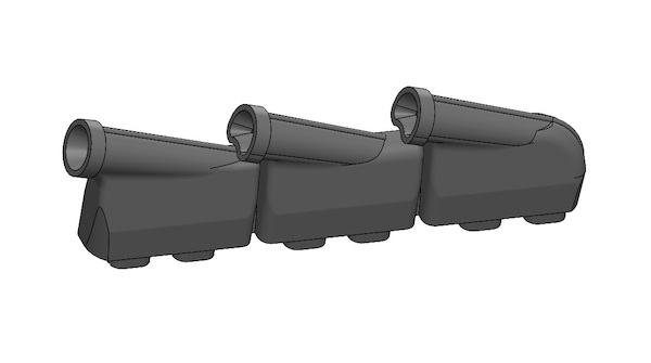 Hawker Hurricane MK1 Exhaust - rounded type (Arma Hobby) 200-A72015